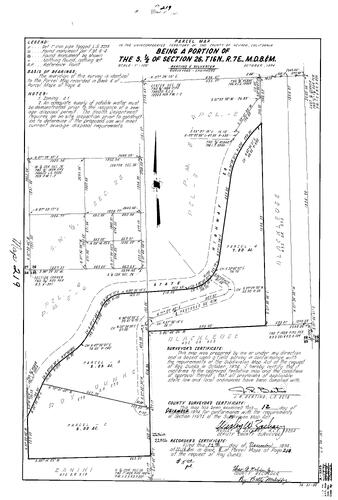Click to see Parcel Map Book 8, pg. 219 (1974) of Nevada County Recorders Parcel Maps Book 8