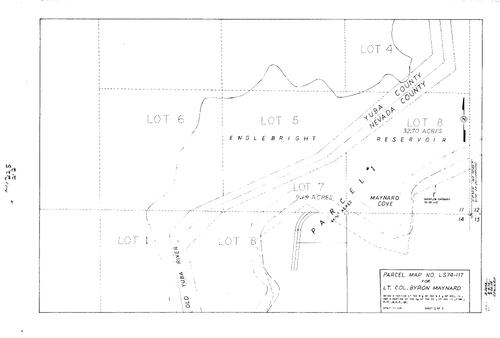 Click to see Parcel Map Book 8, pg. 225 (1974) of Nevada County Recorders Parcel Maps Book 8
