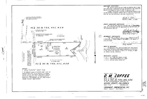 Click to see Parcel Map Book 8, pg. 244 (1975) of Nevada County Recorders Parcel Maps Book 8