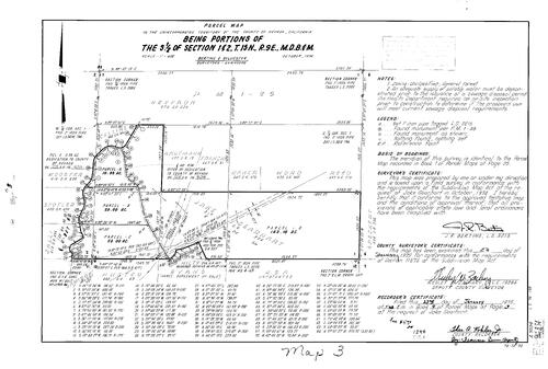Click to see Parcel Map Book 9, pg. 3 (1975) of Nevada County Recorders Parcel Maps Book 9