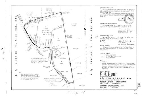 Click to see Parcel Map Book 9, pg. 4 (1975) of Nevada County Recorders Parcel Maps Book 9