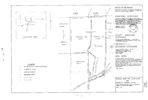 Click to see Parcel Map Book 9, pg. 10 (1975) of Nevada County Recorders Parcel Maps Book 9