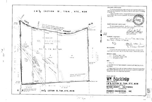 Click to see Parcel Map Book 9, pg. 11 (1975) of Nevada County Recorders Parcel Maps Book 9