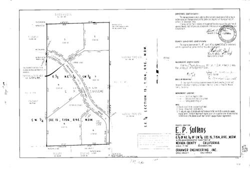 Click to see Parcel Map Book 9, pg. 17 (1975) of Nevada County Recorders Parcel Maps Book 9