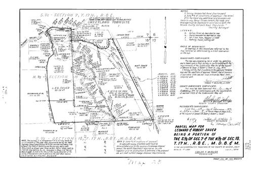Click to see Parcel Map Book 9, pg. 23 (1975) of Nevada County Recorders Parcel Maps Book 9