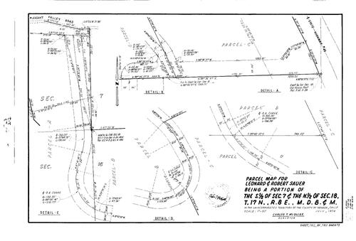 Click to see Parcel Map Book 9, pg. 23 (1975) of Nevada County Recorders Parcel Maps Book 9