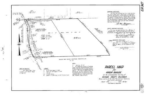 Click to see Parcel Map Book 9, pg. 26 (1975) of Nevada County Recorders Parcel Maps Book 9