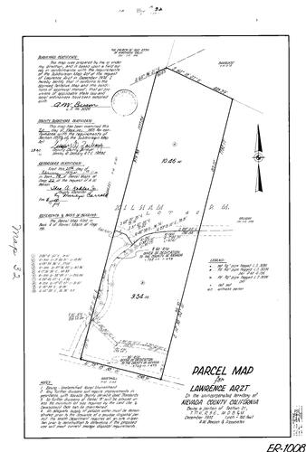 Click to see Parcel Map Book 9, pg. 32 (1975) of Nevada County Recorders Parcel Maps Book 9