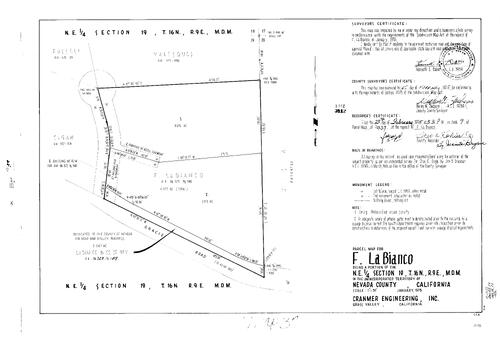 Click to see Parcel Map Book 9, pg. 37 (1975) of Nevada County Recorders Parcel Maps Book 9