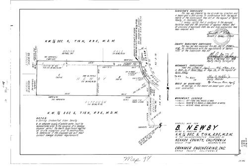 Click to see Parcel Map Book 9, pg. 78 (1975) of Nevada County Recorders Parcel Maps Book 9