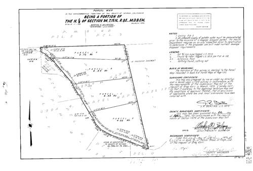 Click to see Parcel Map Book 9, pg. 92 (1975) of Nevada County Recorders Parcel Maps Book 9