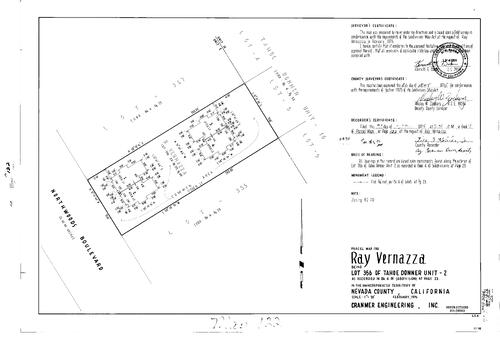 Click to see Parcel Map Book 9, pg. 122 (1975) of Nevada County Recorders Parcel Maps Book 9