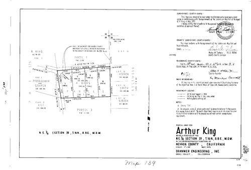 Click to see Parcel Map Book 9, pg. 139 (1975) of Nevada County Recorders Parcel Maps Book 9