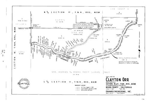 Click to see Parcel Map Book 9, pg. 141 (1975) of Nevada County Recorders Parcel Maps Book 9