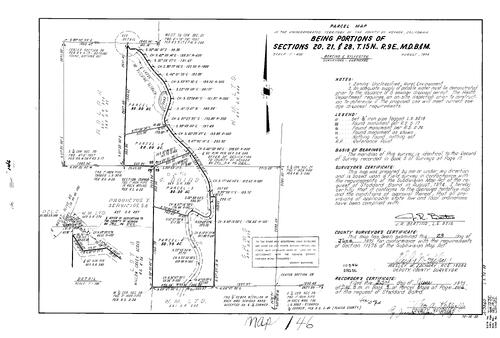 Click to see Parcel Map Book 9, pg. 146 (1975) of Nevada County Recorders Parcel Maps Book 9