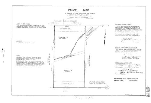 Click to see Parcel Map Book 9, pg. 170 (1975) of Nevada County Recorders Parcel Maps Book 9