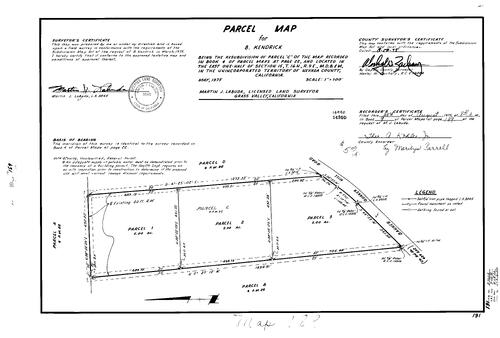 Click to see Parcel Map Book 9, pg. 189 (1975) of Nevada County Recorders Parcel Maps Book 9