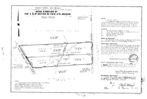 Click to see Parcel Map Book 9, pg. 191 (1975) of Nevada County Recorders Parcel Maps Book 9