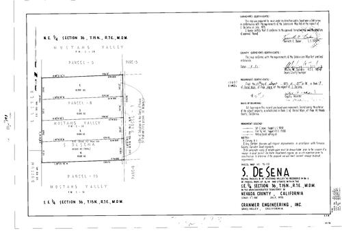 Click to see Parcel Map Book 9, pg. 193 (1975) of Nevada County Recorders Parcel Maps Book 9