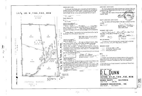 Click to see Parcel Map Book 9, pg. 194 (1975) of Nevada County Recorders Parcel Maps Book 9