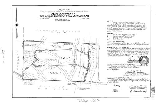 Click to see Parcel Map Book 9, pg. 204 (1975) of Nevada County Recorders Parcel Maps Book 9