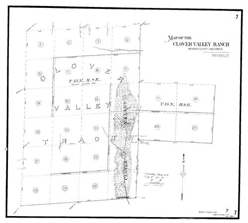 Click to see Subdivision Book 1, pg. 7 (1894) of Nevada County Recorders Subdivision Maps Book 1
