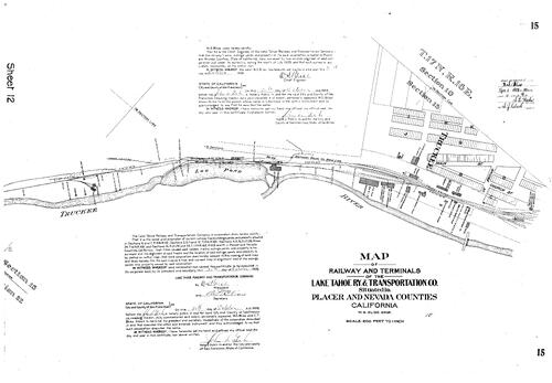 Click to see Subdivision Book 1, pg. 15 (1909) of Nevada County Recorders Subdivision Maps Book 1