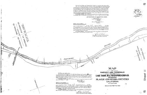 Click to see Subdivision Book 1, pg. 17 (1909) of Nevada County Recorders Subdivision Maps Book 1