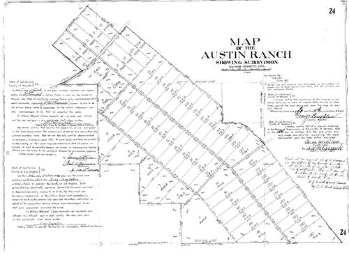 Click to see Subdivision Book 1, pg. 24 (1912) of Nevada County Recorders Subdivision Maps Book 1
