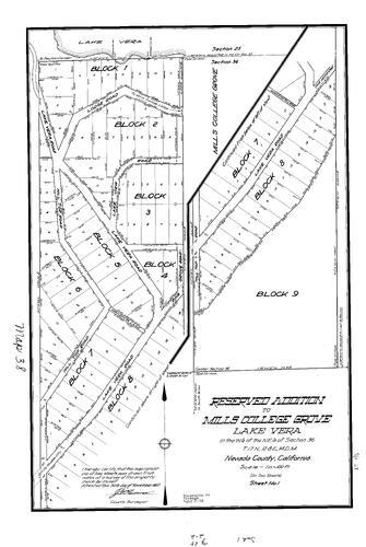 Click to see Subdivision Book 1, pg. 38 (1927) of Nevada County Recorders Subdivision Maps Book 1