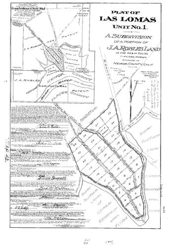 Click to see Subdivision Book 1, pg. 42 (1931) of Nevada County Recorders Subdivision Maps Book 1