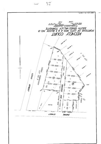 Click to see Subdivision Book 1, pg. 44 (1933) of Nevada County Recorders Subdivision Maps Book 1