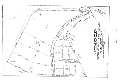 Click to see Subdivision Book 1, pg. 62 (1937) of Nevada County Recorders Subdivision Maps Book 1