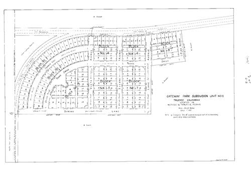 Click to see Subdivision Book 1, pg. 65 (1938) of Nevada County Recorders Subdivision Maps Book 1