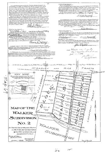 Click to see Subdivision Book 1, pg. 69 (1939) of Nevada County Recorders Subdivision Maps Book 1