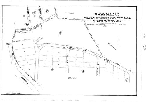 Click to see Subdivision Book 1, pg. 74 (1939) of Nevada County Recorders Subdivision Maps Book 1