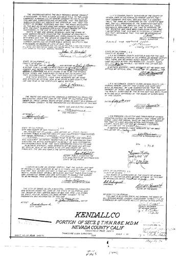 Click to see Subdivision Book 1, pg. 74-A (1939) of Nevada County Recorders Subdivision Maps Book 1
