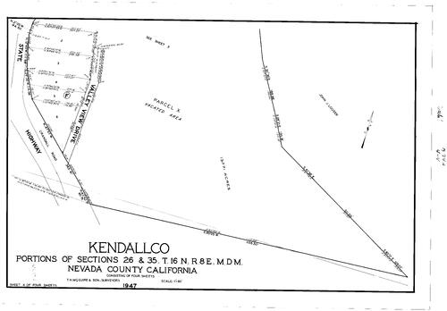 Click to see Subdivision Book 1, pg. 74-A (1939) of Nevada County Recorders Subdivision Maps Book 1