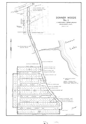 Click to see Subdivision Book 1, pg. 90 (1948) of Nevada County Recorders Subdivision Maps Book 1