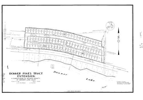 Click to see Subdivision Book 1, pg. 92 (1948) of Nevada County Recorders Subdivision Maps Book 1