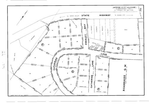 Click to see Subdivision Book 1, pg. 94 (1949) of Nevada County Recorders Subdivision Maps Book 1
