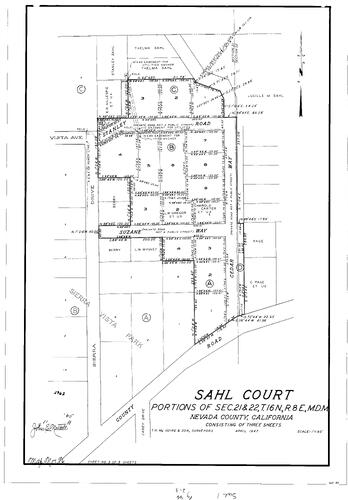 Click to see Subdivision Book 1, pg. 96 (1950) of Nevada County Recorders Subdivision Maps Book 1