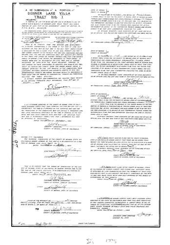 Click to see Subdivision Book 1, pg. 97 (1951) of Nevada County Recorders Subdivision Maps Book 1