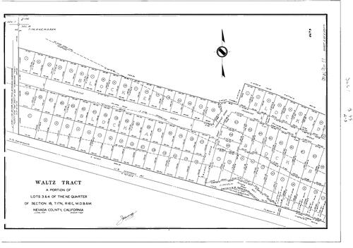 Click to see Subdivision Book 1, pg. 99 (1951) of Nevada County Recorders Subdivision Maps Book 1