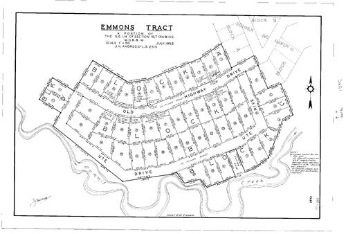 Click to see Subdivision Book 1, pg. 100 (1952) of Nevada County Recorders Subdivision Maps Book 1