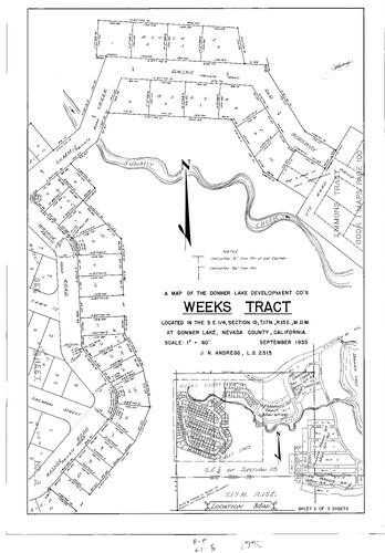 Click to see Subdivision Book 1, pg. 109 (1956) of Nevada County Recorders Subdivision Maps Book 1