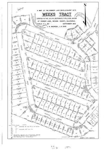 Click to see Subdivision Book 1, pg. 109 (1956) of Nevada County Recorders Subdivision Maps Book 1