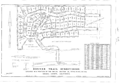 Click to see Subdivision Book 1, pg. 110 (1957) of Nevada County Recorders Subdivision Maps Book 1