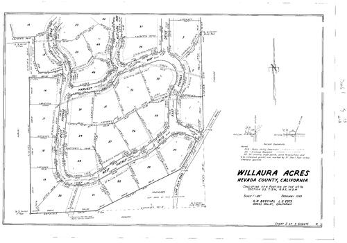 Click to see Subdivision Book 1, pg. 113 (1959) of Nevada County Recorders Subdivision Maps Book 1