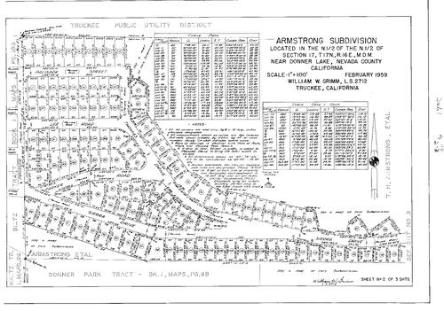 Click to see Subdivision Book 1, pg. 114 (1959) of Nevada County Recorders Subdivision Maps Book 1
